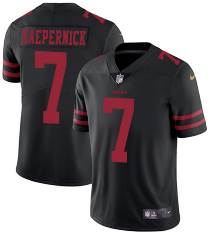 Men's 49ers #7 Colin Kaepernick Navy Vapor Untouchable Limited Stitched NFL Jersey