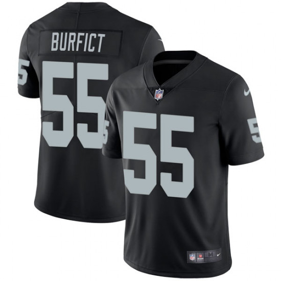 Men's Oakland Raiders #55 Vontaze Burfict Black Vapor Untouchable Limited Stitched NFL Jersey