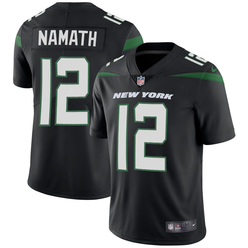 Men's New York Jets #12 Joe Namath Black Vapor Untouchable Limited Stitched NFL Jersey