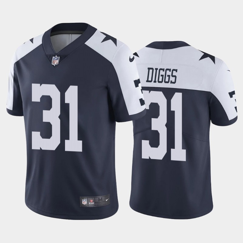 Men's #Dallas Cowboys #31Trevon Diggs Navy Thanksgiving Vapor Untouchable Limited Stitched NFL Jersey