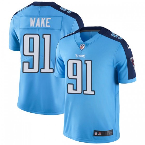 Men's Tennessee Titans # 91 Cameron Wake Blue Vapor Untouchable Limited Stitched NFL Jersey