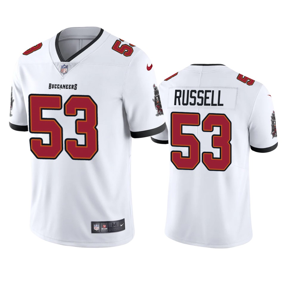 Men's Tampa Bay Buccaneers #53 Chapelle Russell 2020 White Vapor Untouchable Limited Stitched NFL Jersey
