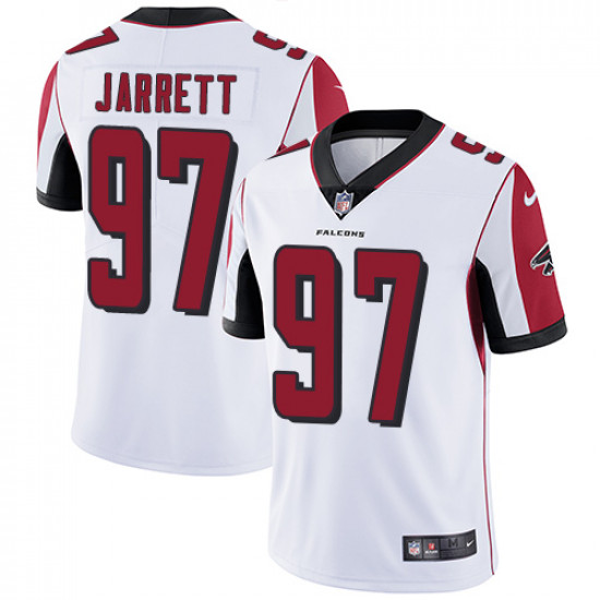 Men's Atlanta Falcons # 97 Grady Jarrett White Vapor Untouchable Limited Stitched NFL Jersey