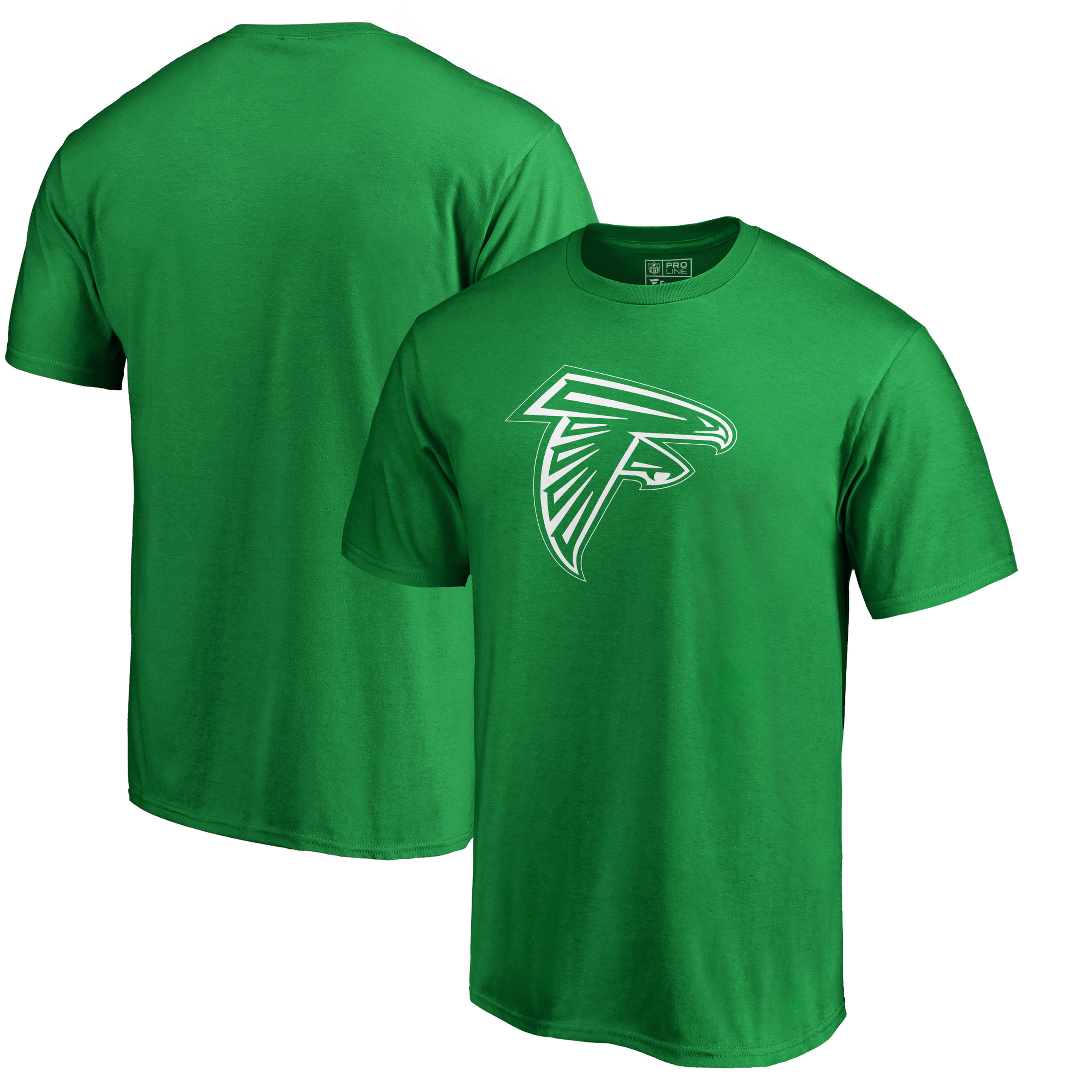 Men's Atlanta Falcons NFL Pro Line by Fanatics Branded Green Big & Tall St. Patrick's Day White Logo T-Shirt