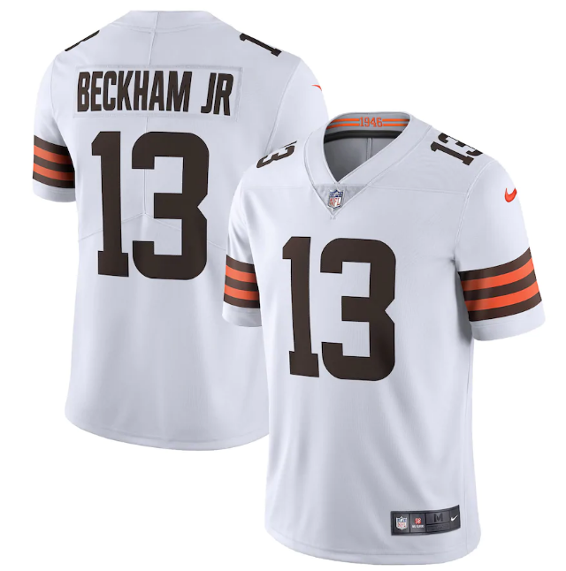 Men's Cleveland Browns #13 Odell Beckham Jr. New White Vapor Untouchable Limited NFL Stitched Jersey