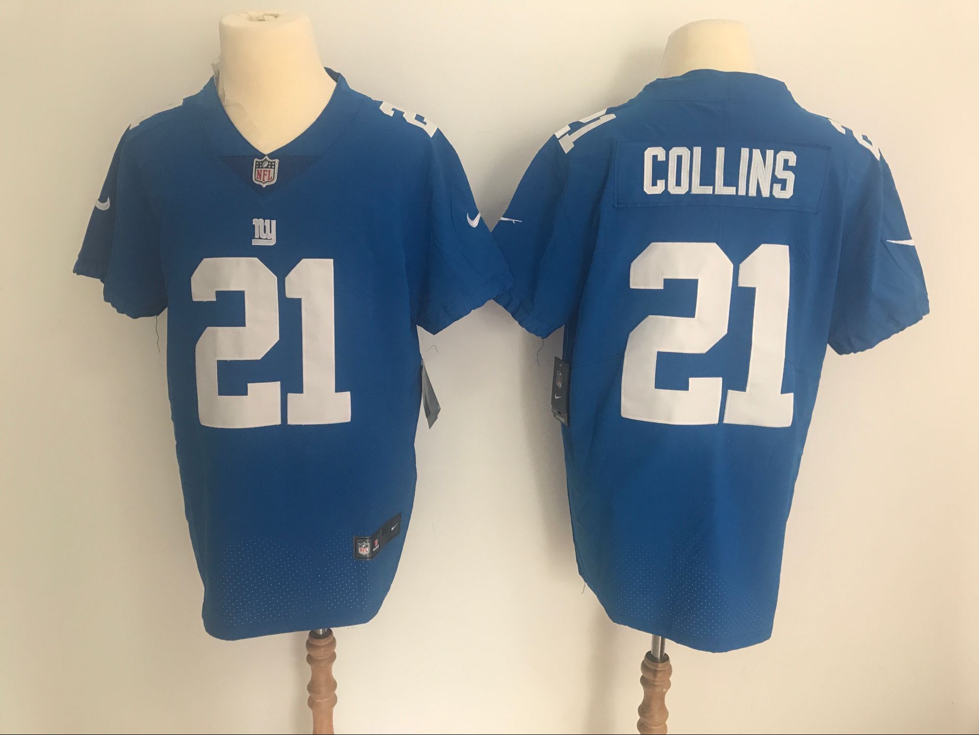 Men's New York Giants #21 Landon Collins Blue Vapor Untouchable Elite Stitched NFL Jersey