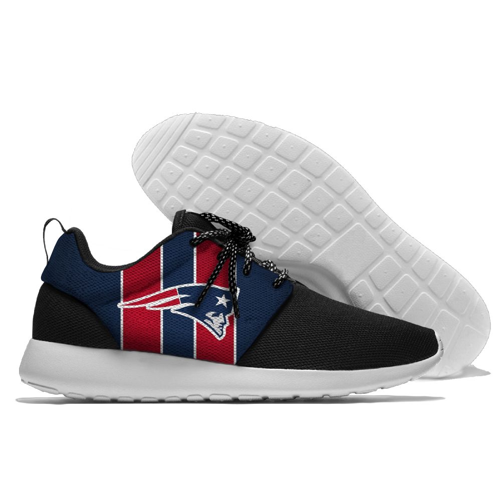 Women's NFL New England Patriots Roshe Style Lightweight Running Shoes 002