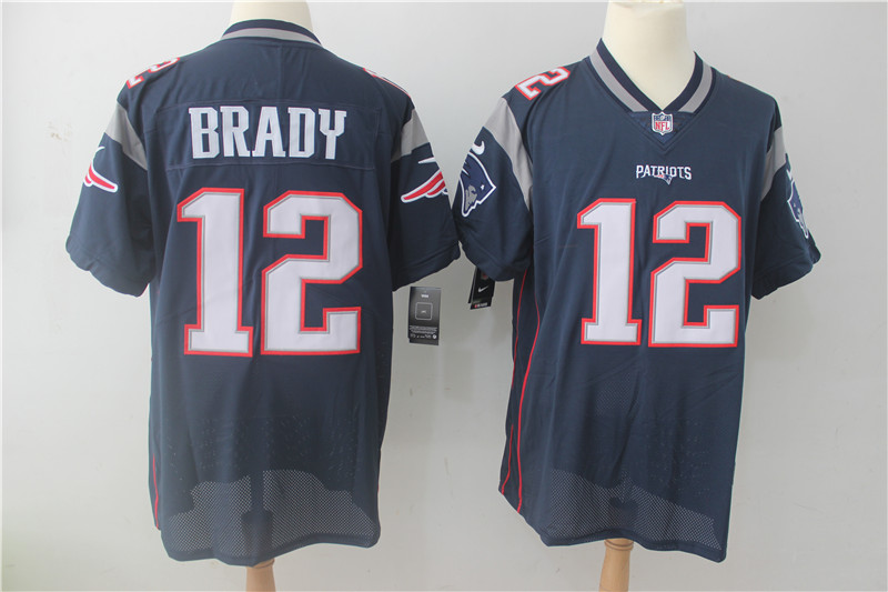 Men's New England Patriots #12 Tom Brady Navy Vapor Untouchable Elite Stitched NFL Jersey