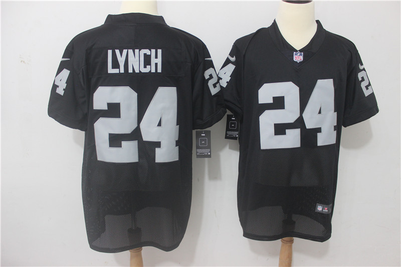 Men's Oakland Raiders #24 Marshawn Lynch Black Vapor Untouchable Elite Stitched NFL Jersey