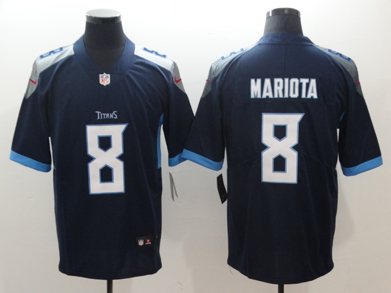 Men's Tennessee Titans #8 Marcus Mariota Light Blue New 2018 Vapor Untouchable Limited Stitched NFL Jersey