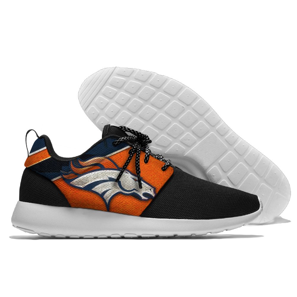Women's NFL Denver Broncos Roshe Style Lightweight Running Shoes 002