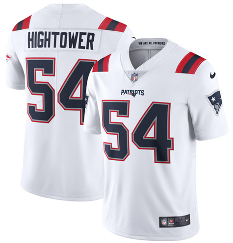 Men's New England Patriots #54 Dont'a Hightower White 2020 Vapor Untouchable Limited Stitched NFL Jersey