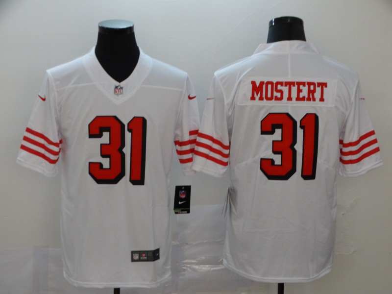 Men's San Francisco 49ers #31 Raheem Mostert New White Vapor Untouchable Limited Stitched NFL Jersey