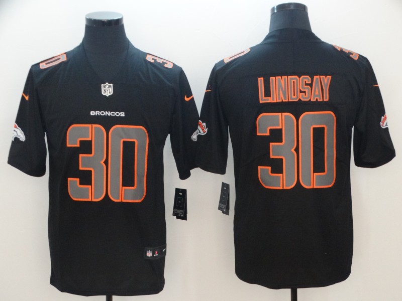 Men's Denver Broncos #30 Phillip Lindsay Black 2018 Impact Limited Stitched NFL Jersey