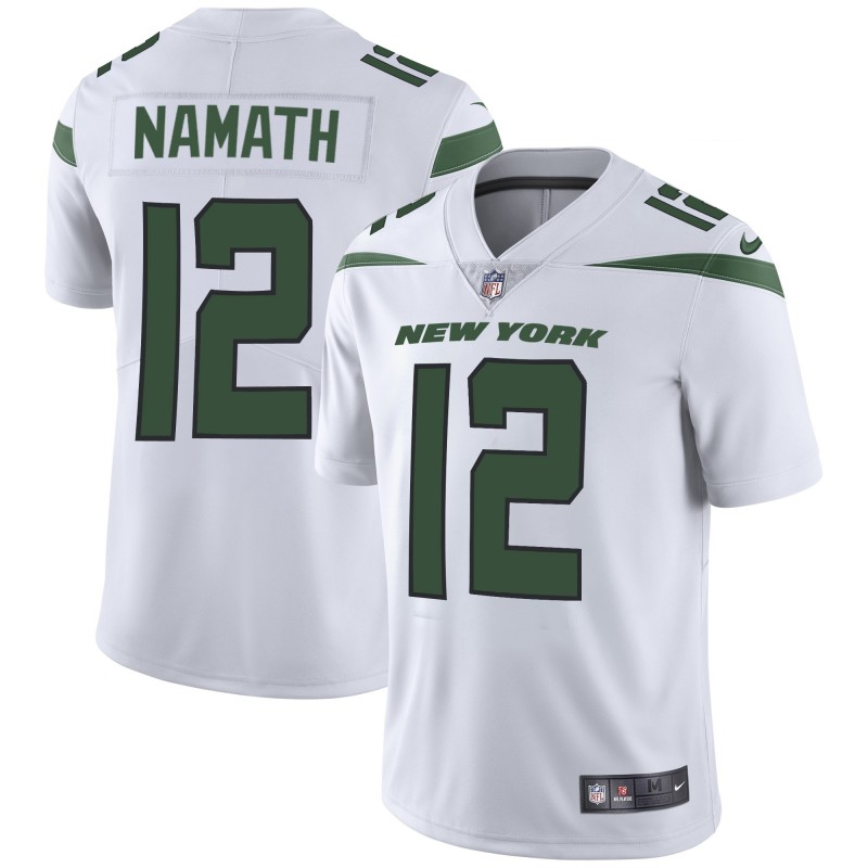 Men's New York Jets #12 Joe Namath White Vapor Untouchable Limited Stitched NFL Jersey