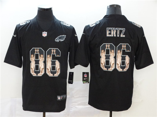 Men's Philadelphia Eagles #86 Zach Ertz 2019 Black Statue Of Liberty Limited Stitched NFL Jersey