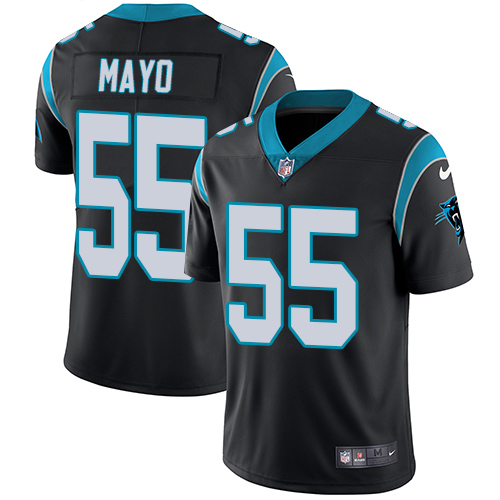 Men's Carolina Panthers #55 David Mayo Black Vapor Untouchable Limited Stitched NFL Jersey