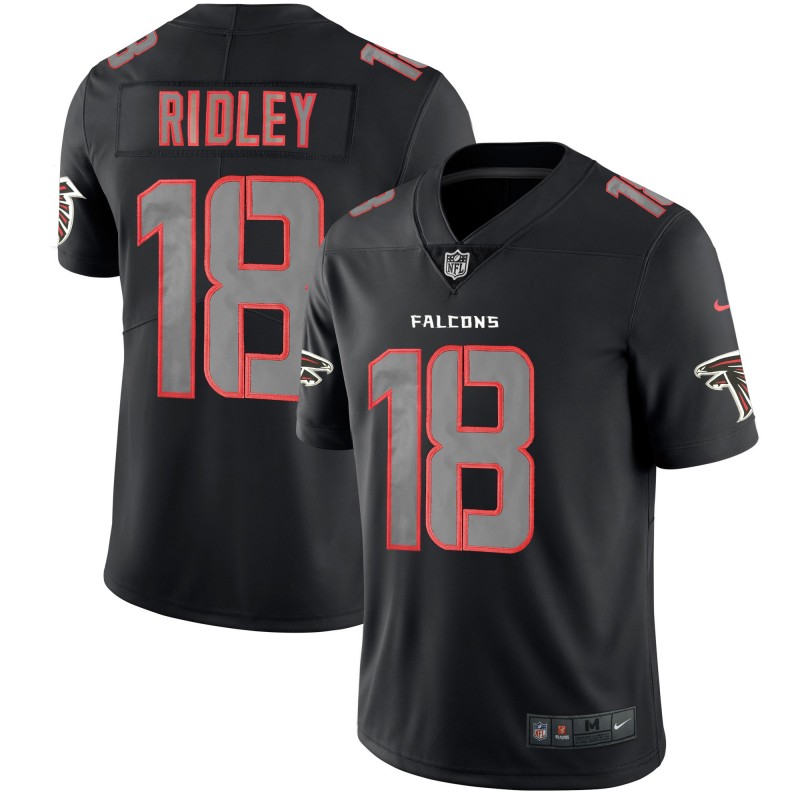 Men's Falcons #18 Calvin Ridley 2018 Black Impact Limited Stitched NFL Jersey