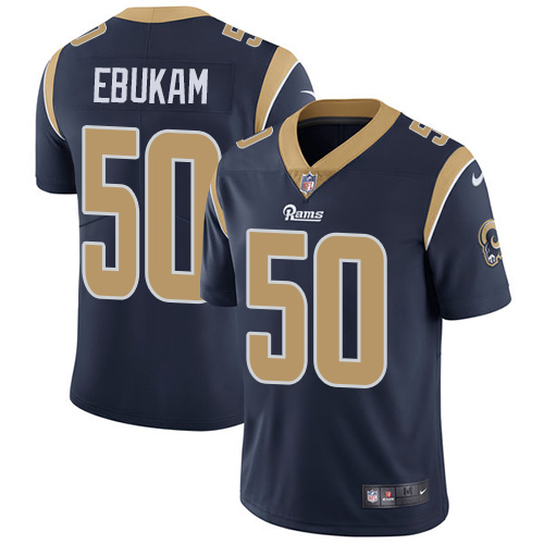 Men's Los Angeles Rams #50 Samson Ebukam Navy Blue Vapor Untouchable Limited Stitched NFL Jersey