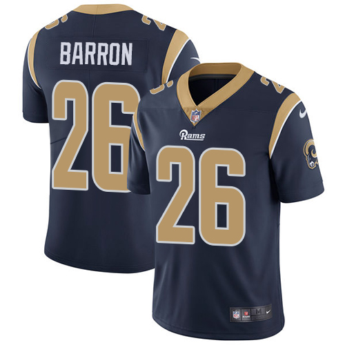 Men's Los Angeles Rams #26 Mark Barron Navy Blue Vapor Untouchable Limited Stitched NFL Jersey