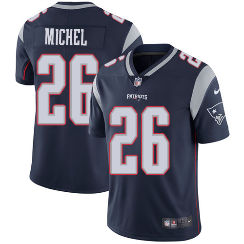 Men's New England Patriots #26 Sony Michel Navy Blue Vapor Untouchable Limited Stitched NFL Jersey