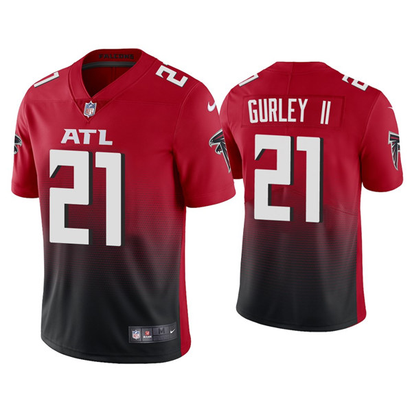 Men's Atlanta Falcons #21 Todd Gurley II 2020 Red 2nd Alternate Vapor Limited NFL Stitched Jersey
