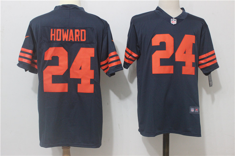 Men's Nike Chicago Bears #24 Jordan Howard Navy Blue Alternate Stitched NFL Vapor Untouchable Limited Jersey