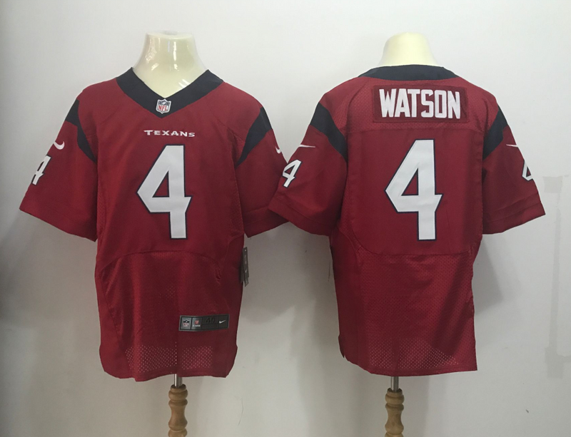 Men's Houston Texans #4 Deshaun Watson Nike Red 2017 Elite Stitched NFL Jersey