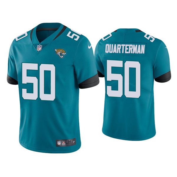 Men's Jacksonville Jaguars #50 Shaquille Quarterman Blue Vapor Untouchable Limited Stitched Jersey