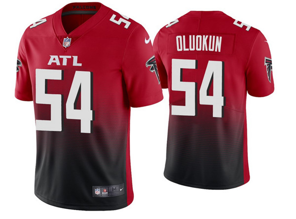 Men's Atlanta Falcons #54 Foyesade Oluokun 2020 Red Vapor Untouchable Limited Stitched NFL Jersey