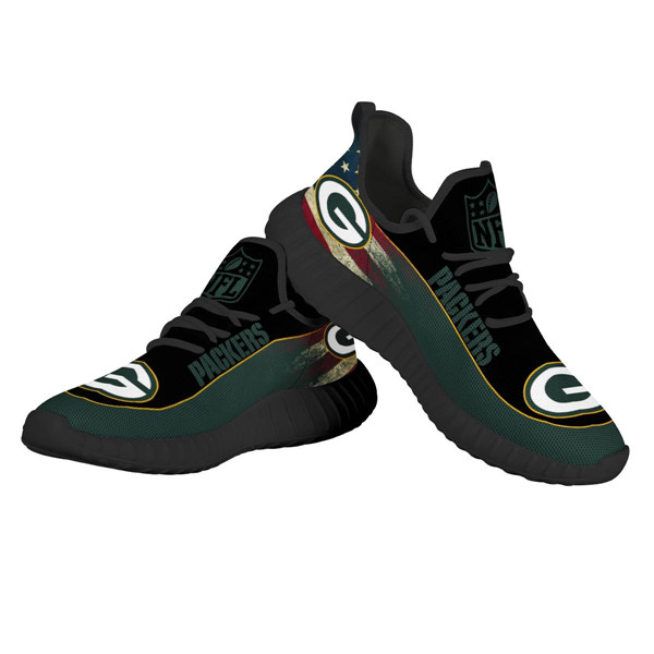 Men's NFL Green Bay Packers Lightweight Running Shoes 009