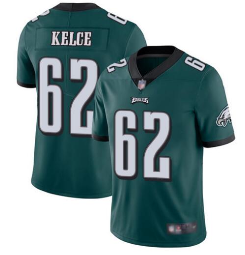 Men's Philadelphia Eagles #62 Jason Kelce Green Vapor Untouchable Limited Stitched Jersey