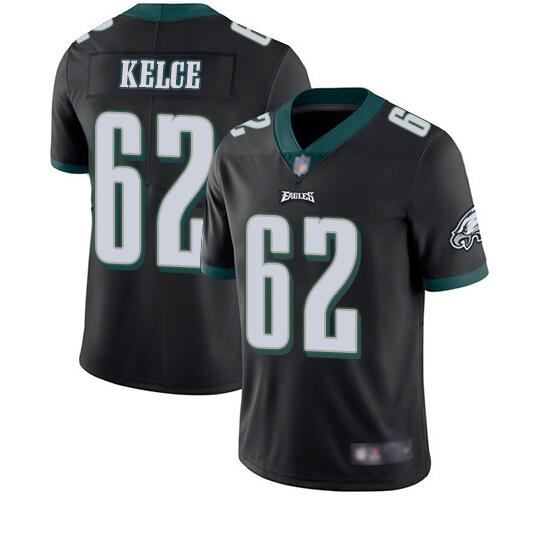 Men's Philadelphia Eagles #62 Jason Kelce Black Vapor Untouchable Limited Stitched Jersey