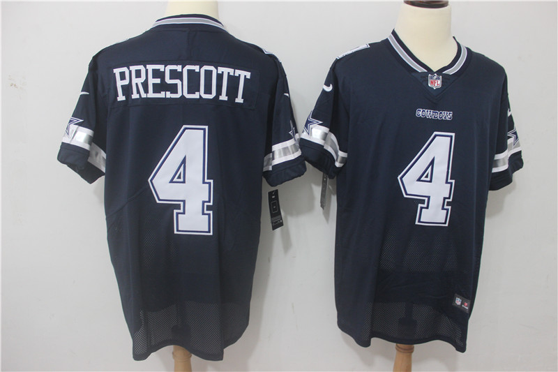 Men's Dallas Cowboys #4 Dak Prescott Navy Vapor Untouchable Elite Stitched NFL Jersey