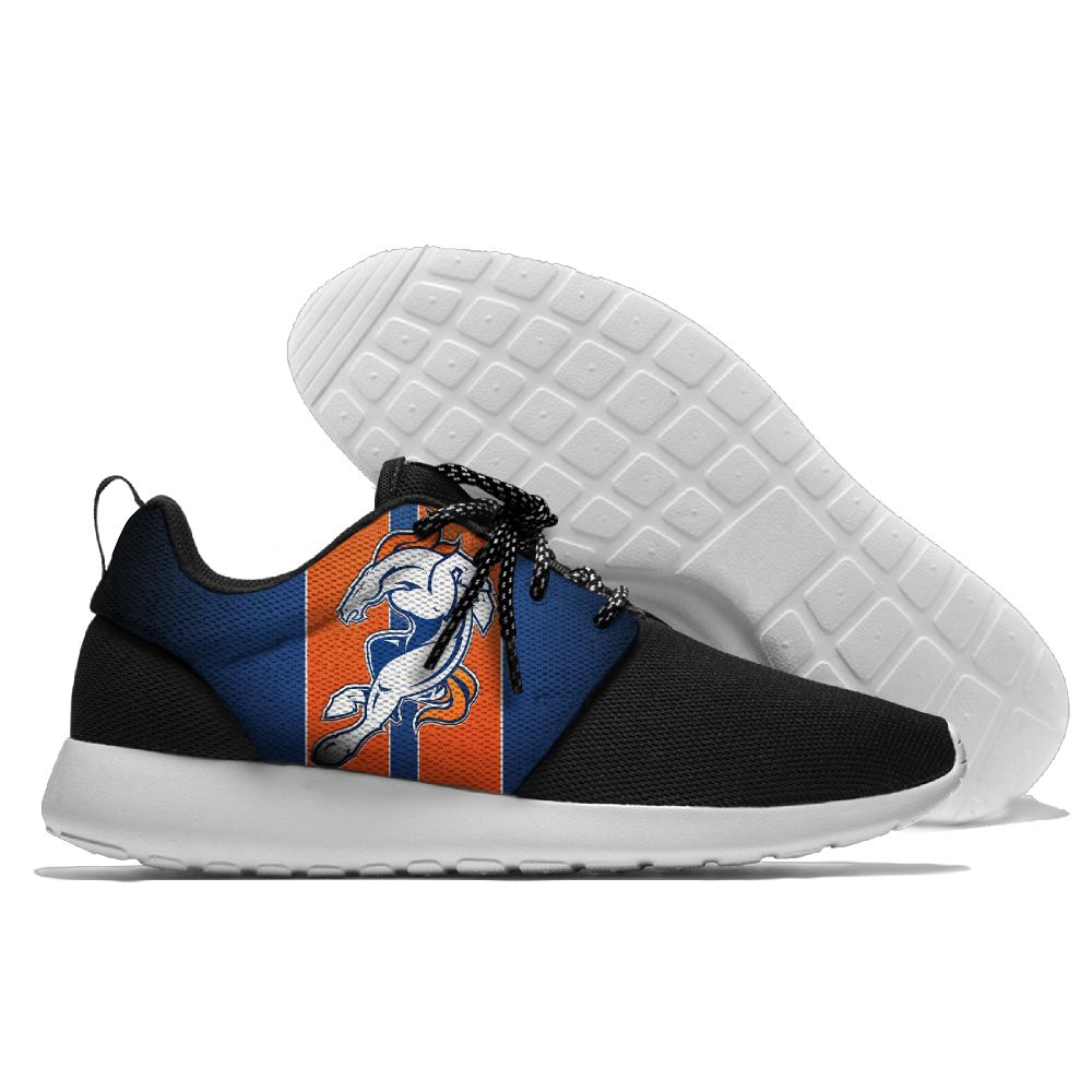Women's NFL Denver Broncos Roshe Style Lightweight Running Shoes 003