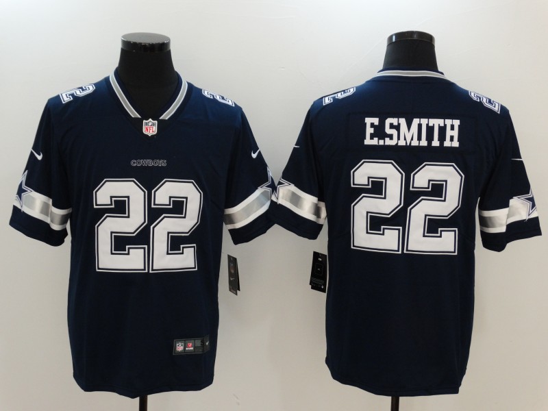 Men's Dallas Cowboys #22 Emmitt Smith Navy Vapor Untouchable Player Limited Jersey