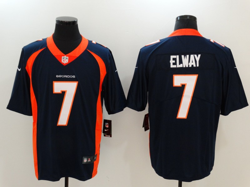 Men's Denver Broncos #7 John Elway Navy Vapor Untouchable Player Limited Jersey