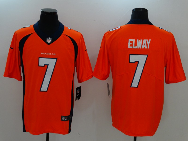 Men's Denver Broncos #7 John Elway Orange Vapor Untouchable Player Limited Jersey