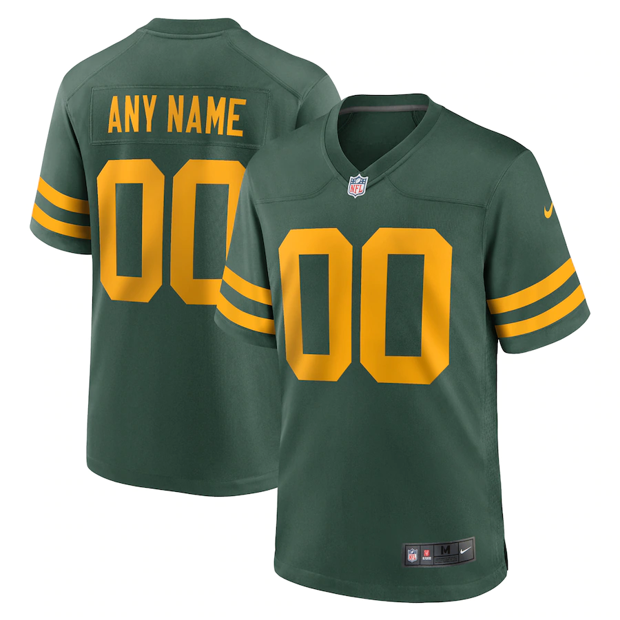 Men's Green Bay Packers Customized 2021 Green Legend Stitched Football Jersey (Check description if you want Women or Youth size)