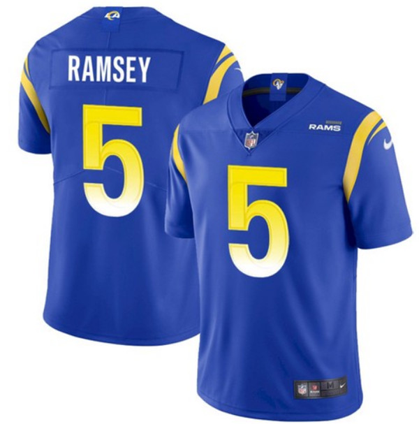 Men's Los Angeles Rams #5 Jalen Ramsey Royal Vapor Untouchable Limited Stitched NFL Jersey