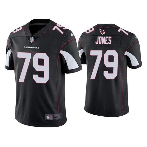 Men's Arizona Cardinals #79 Josh Jones Black Vapor Untouchable Limited Stitched Jersey