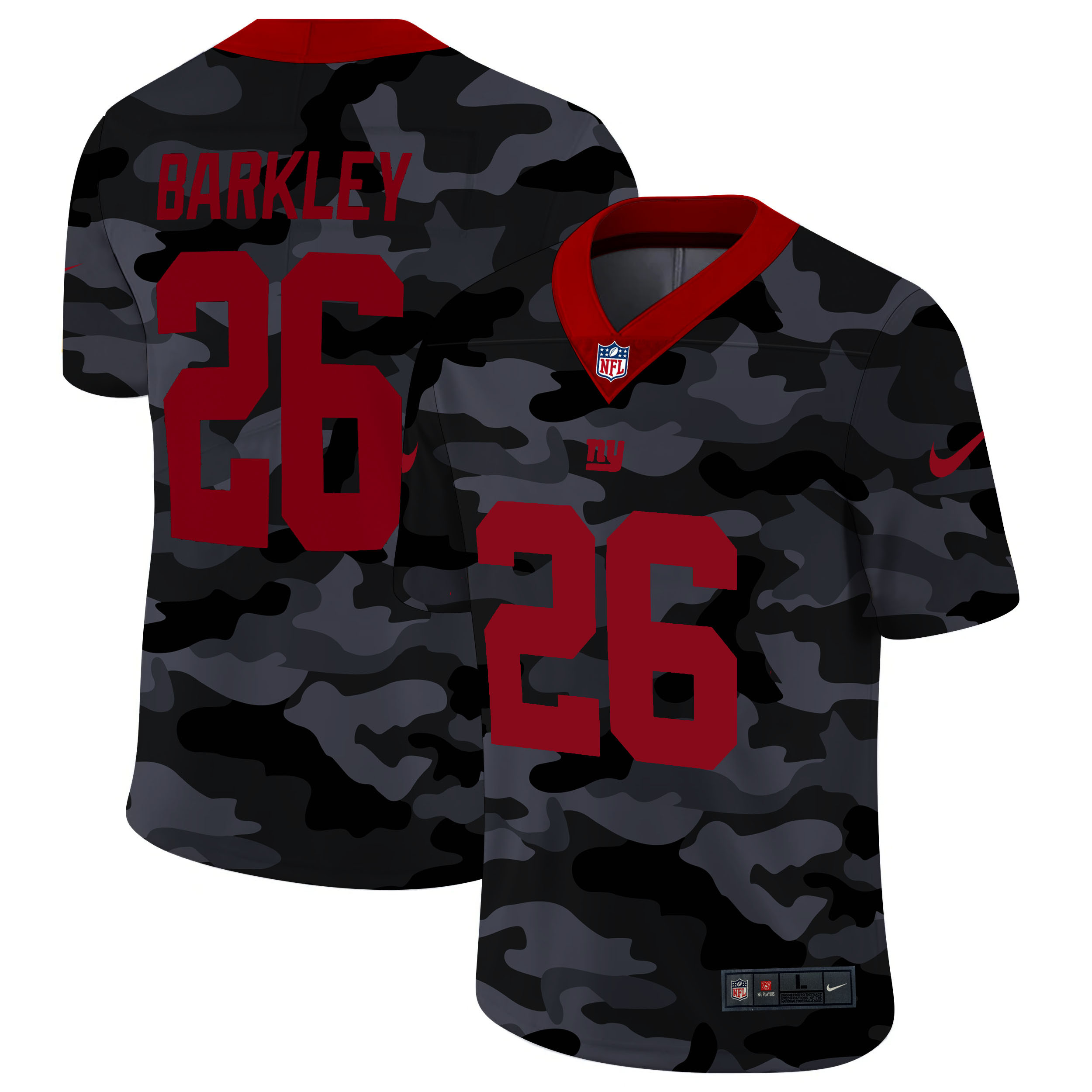 Men's New York Giants #26 Saquon Barkley 2020 Camo Limited Stitched NFL Jersey