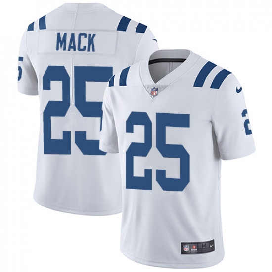 Men's Indianapolis Colts #25 Marlon Mack Royal White Vapor Untouchable Limited Stitched NFL Jersey