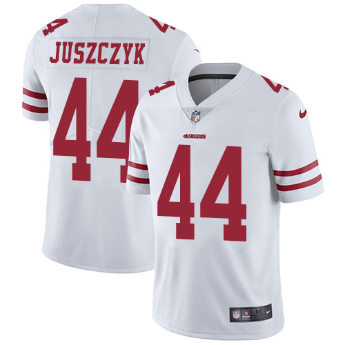 Men's San Francisco 49ers #44 Kyle Juszczyk White Vapor Untouchable Limited Stitched NFL Jersey