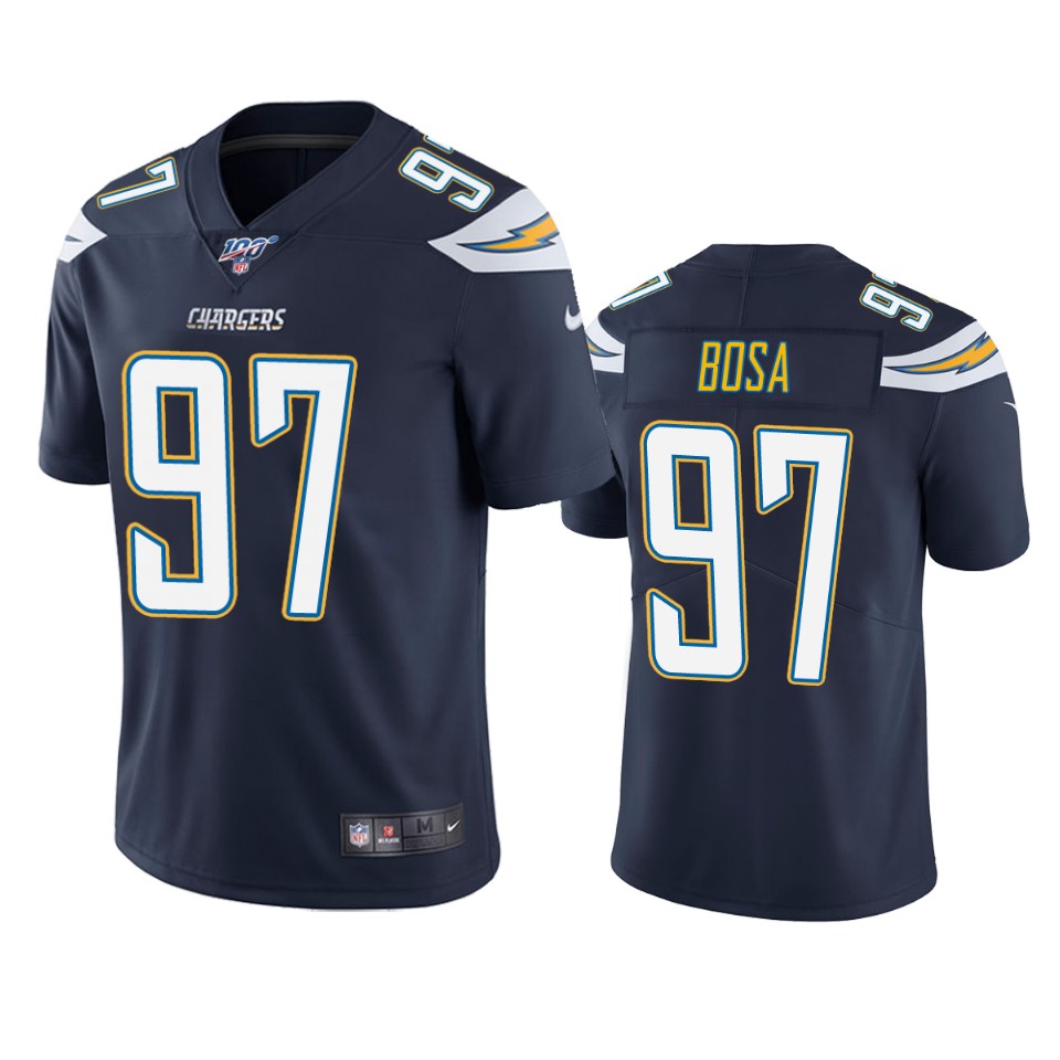 Men's Los Angeles Chargers #97 Joey Bosa Navy 2019 100th Season Vapor Untouchable Limited Stitched NFL Jersey