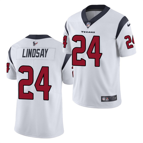 Men's Houston Texans #24 Phillip Lindsay White Vapor Untouchable Limited Stitched Jersey