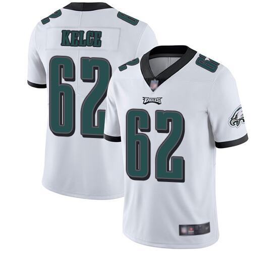 Men's Philadelphia Eagles #62 Jason Kelce White Vapor Untouchable Limited Stitched NFL Jersey