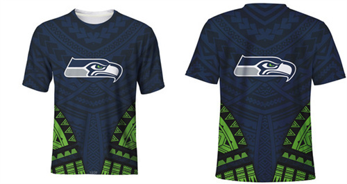 Men's Seattle Seahawks Navy T-Shirt