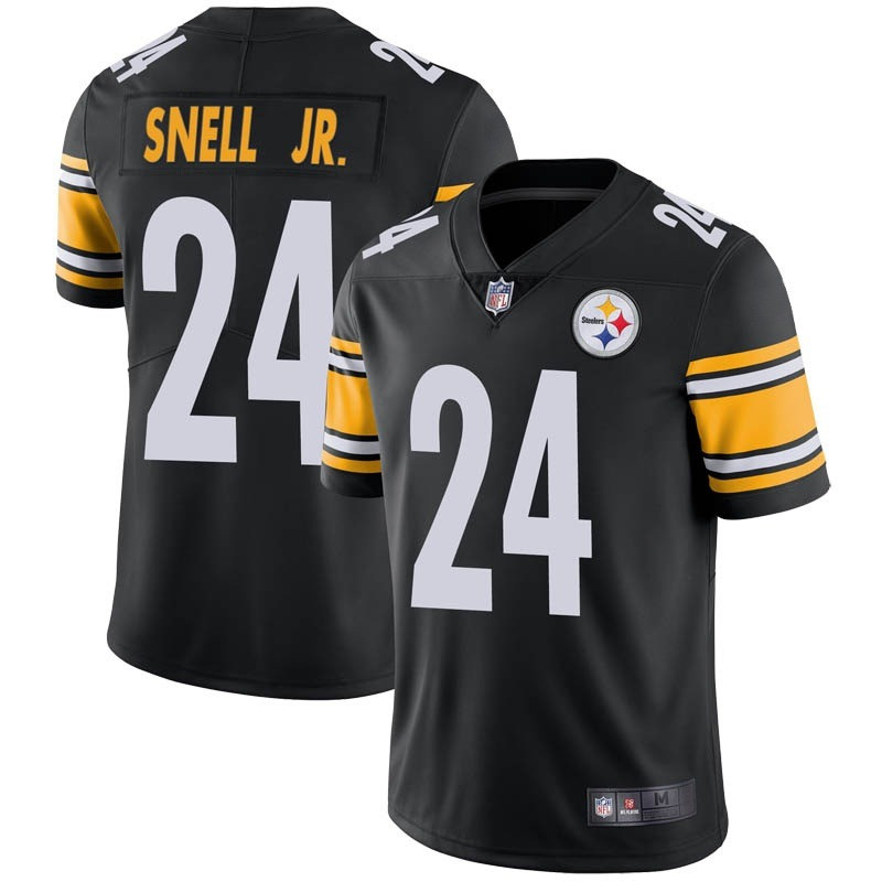 Men's Pittsburgh Steelers #24 Benny Snell Jr. Black Vapor Untouchable Limited Stitched NFL Jersey