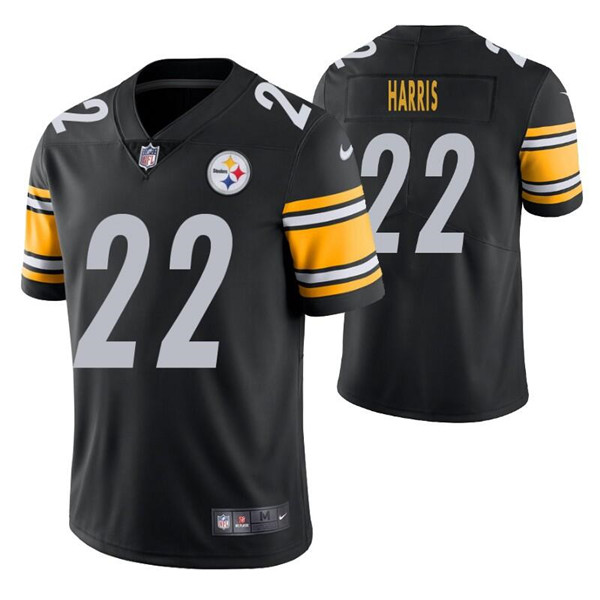 Men's Pittsburgh Steelers #22 Najee Harris Black 2021 Vapor Untouchable Limited Stitched NFL Jersey (Check description if you want Women or Youth size)